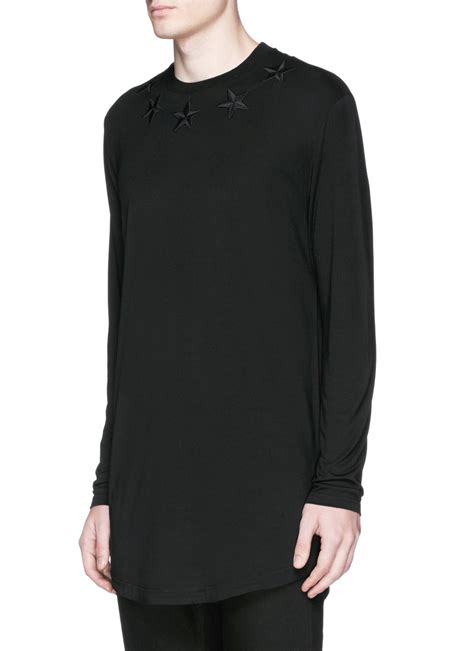 givenchy long sleeve embroidered shirt|Slim fit t.